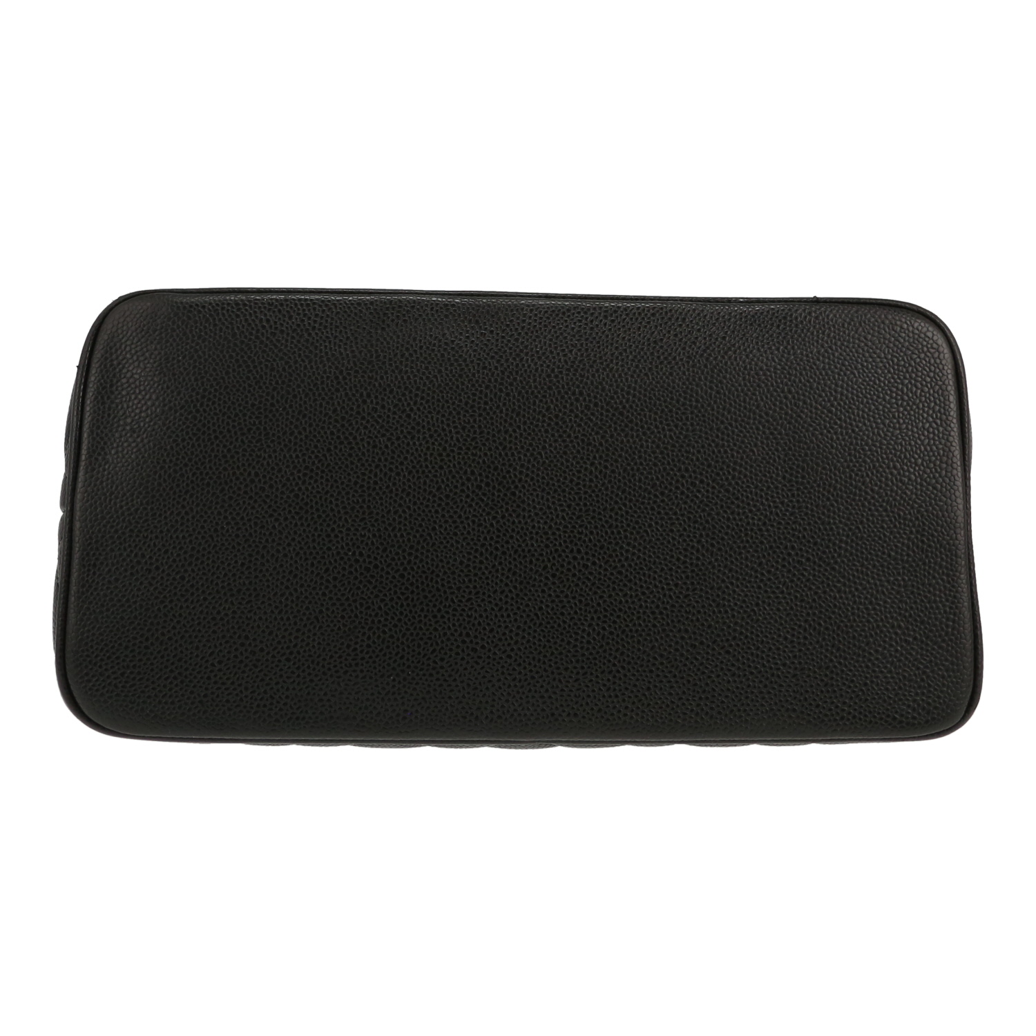 Chanel handbag  Medallion in black grained leather - Detail D1