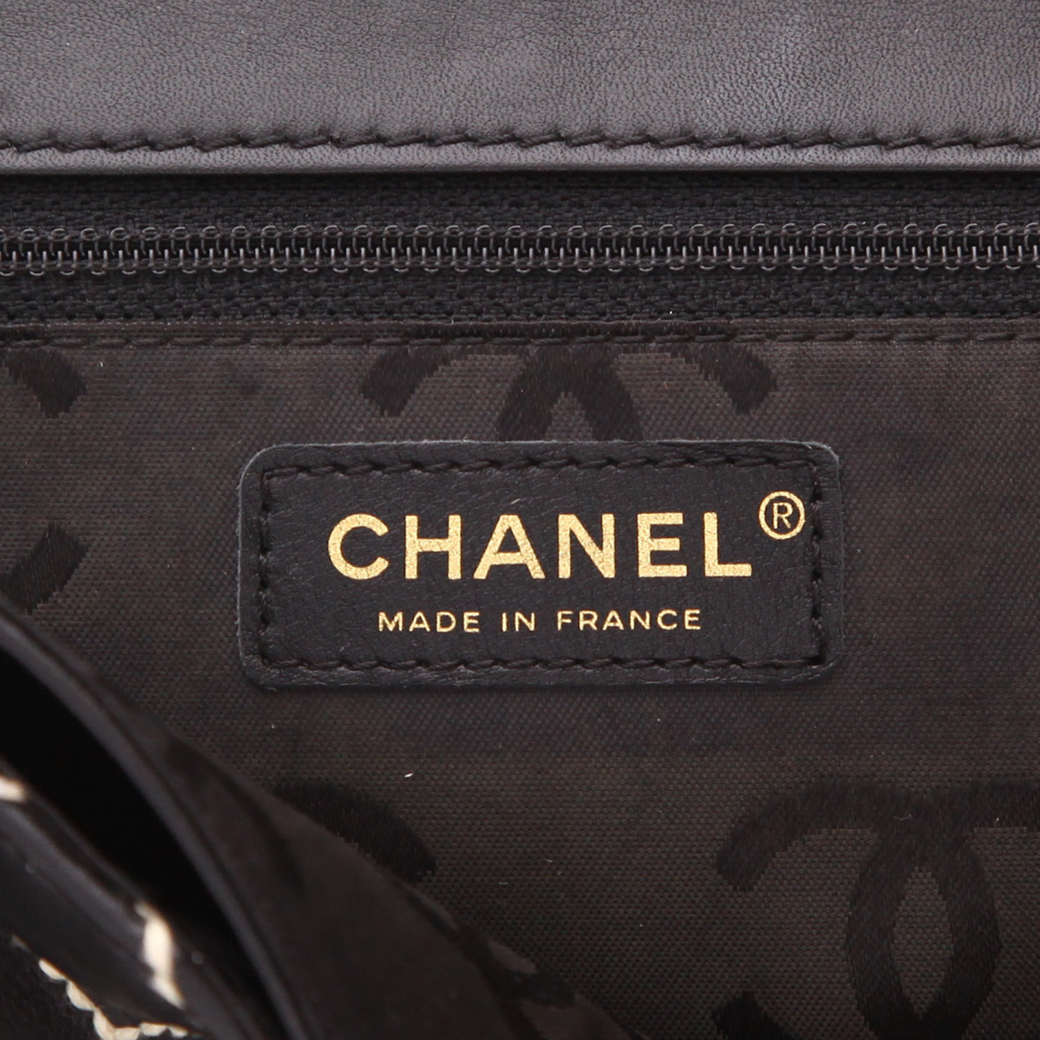 Borsa Chanel vintage in pelle trapuntata nera - Detail D2