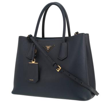Sac à main Prada  Double en cuir saffiano bleu