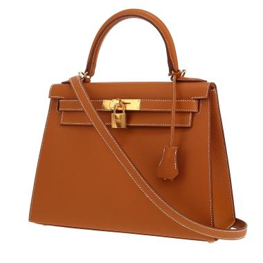 Hermès  Kelly 28 cm handbag  in gold epsom leather