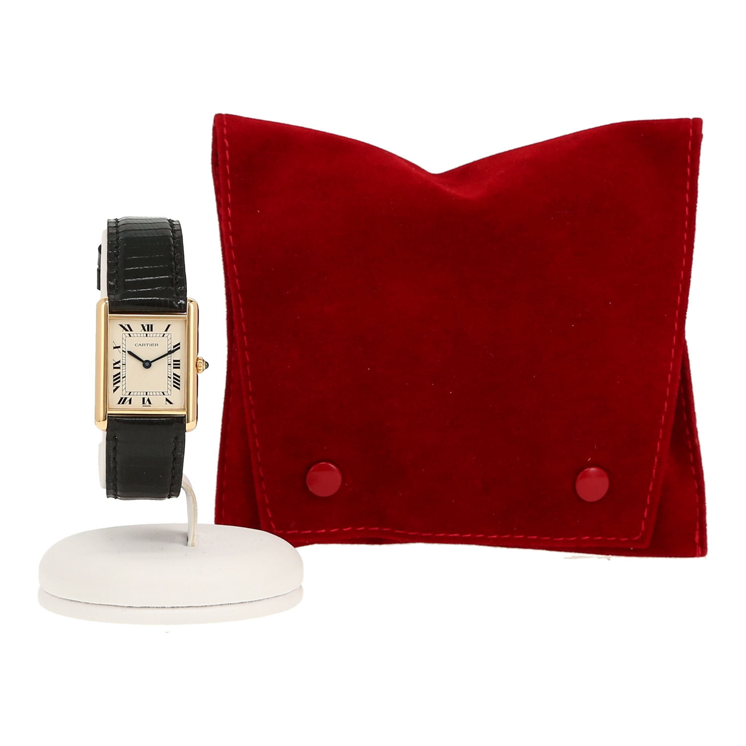 Montre Cartier Tank en or jaune Vers 2000