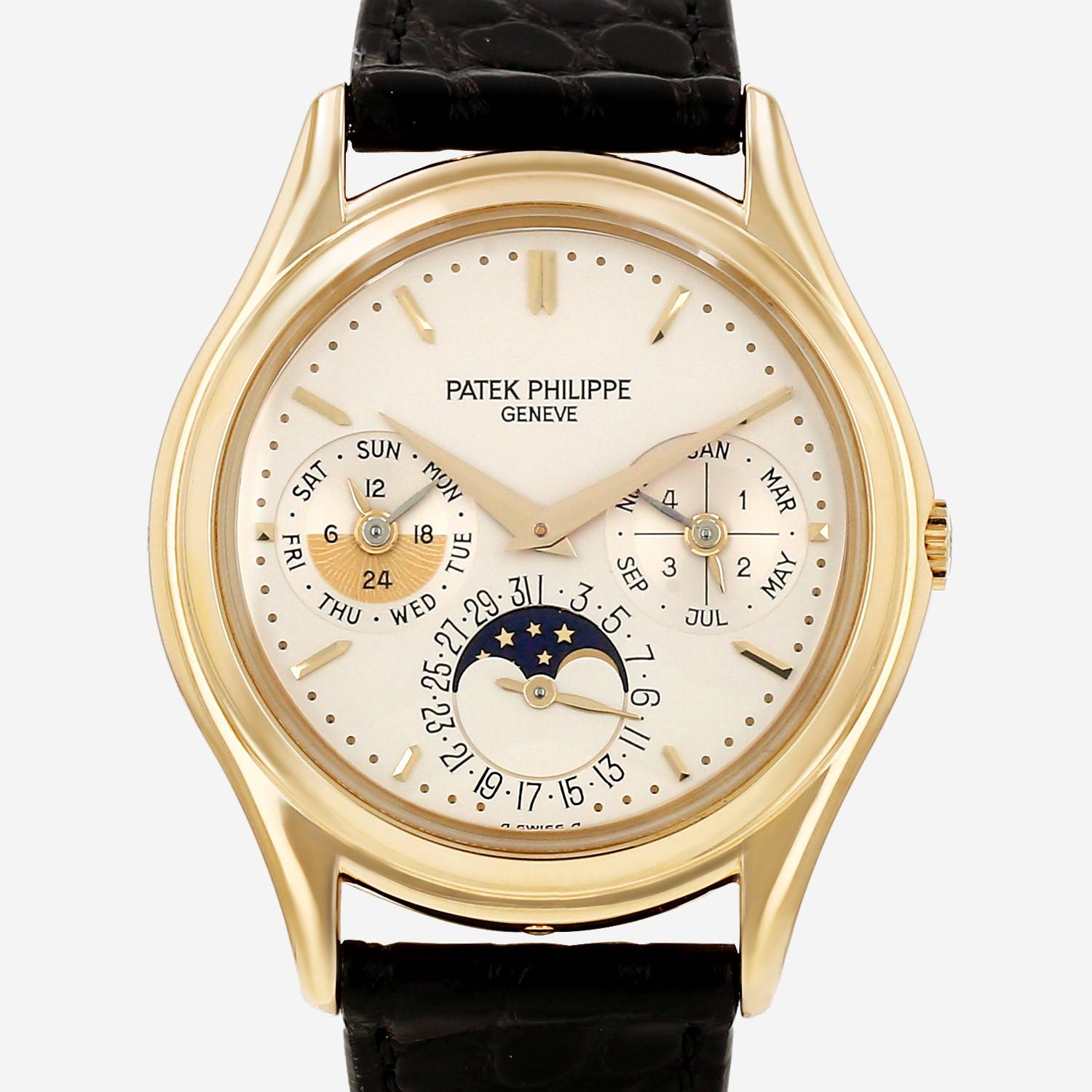 Orologio Patek Philippe Perpetual Calendar in oro giallo Ref: Patek Philippe - 3940 Série MK2 Circa 1993