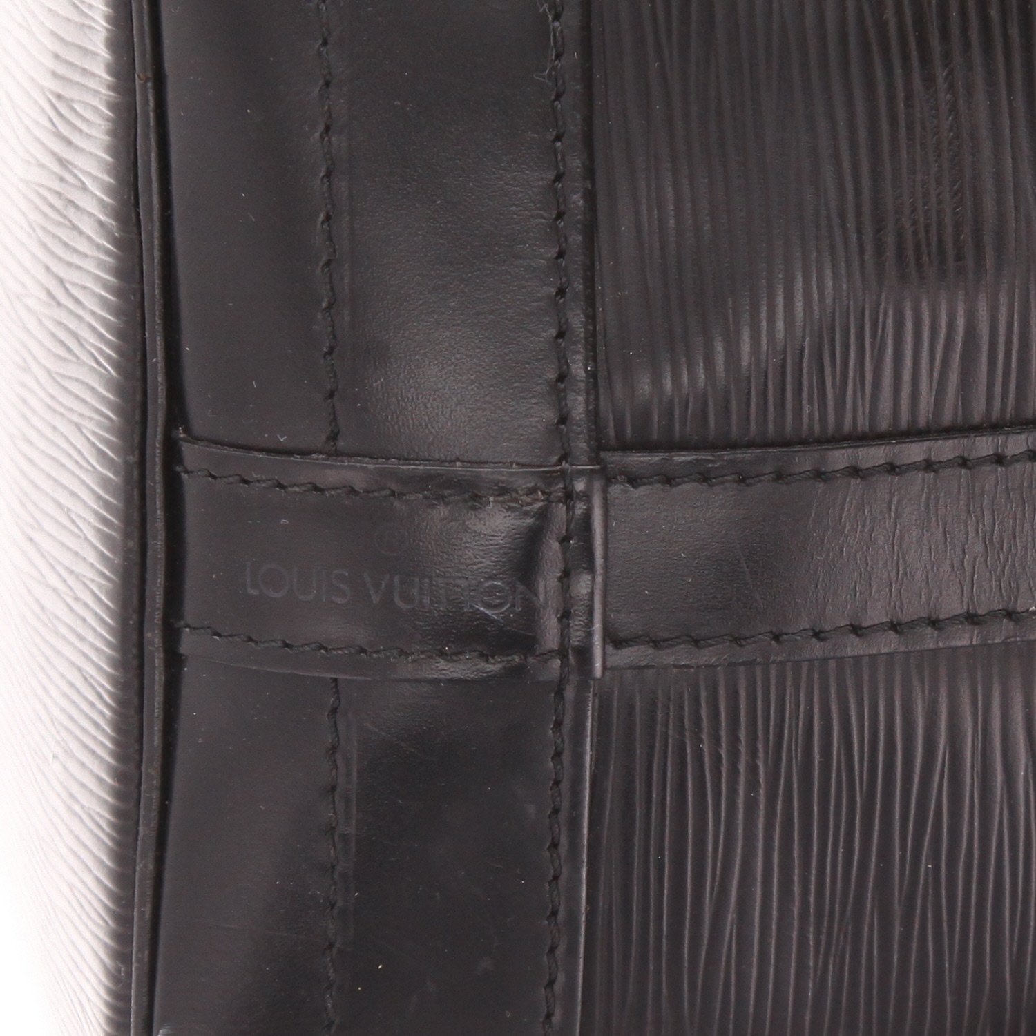 Borsa Louis Vuitton  Noé in pelle Epi nera - Detail D2