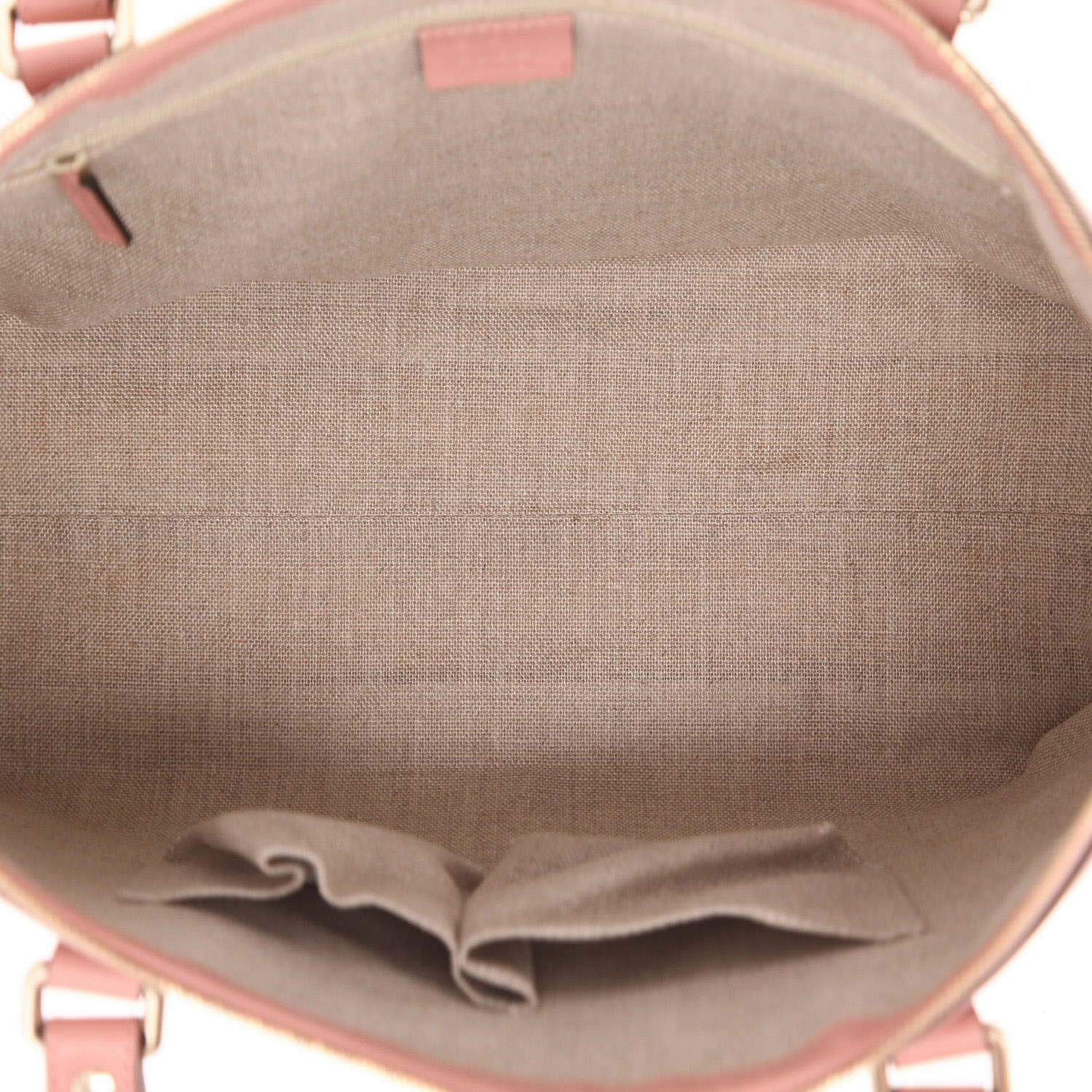 Gucci   handbag  in pink monogram leather - Detail D3