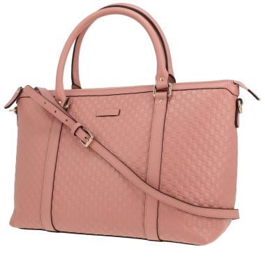 Gucci   handbag  in pink monogram leather