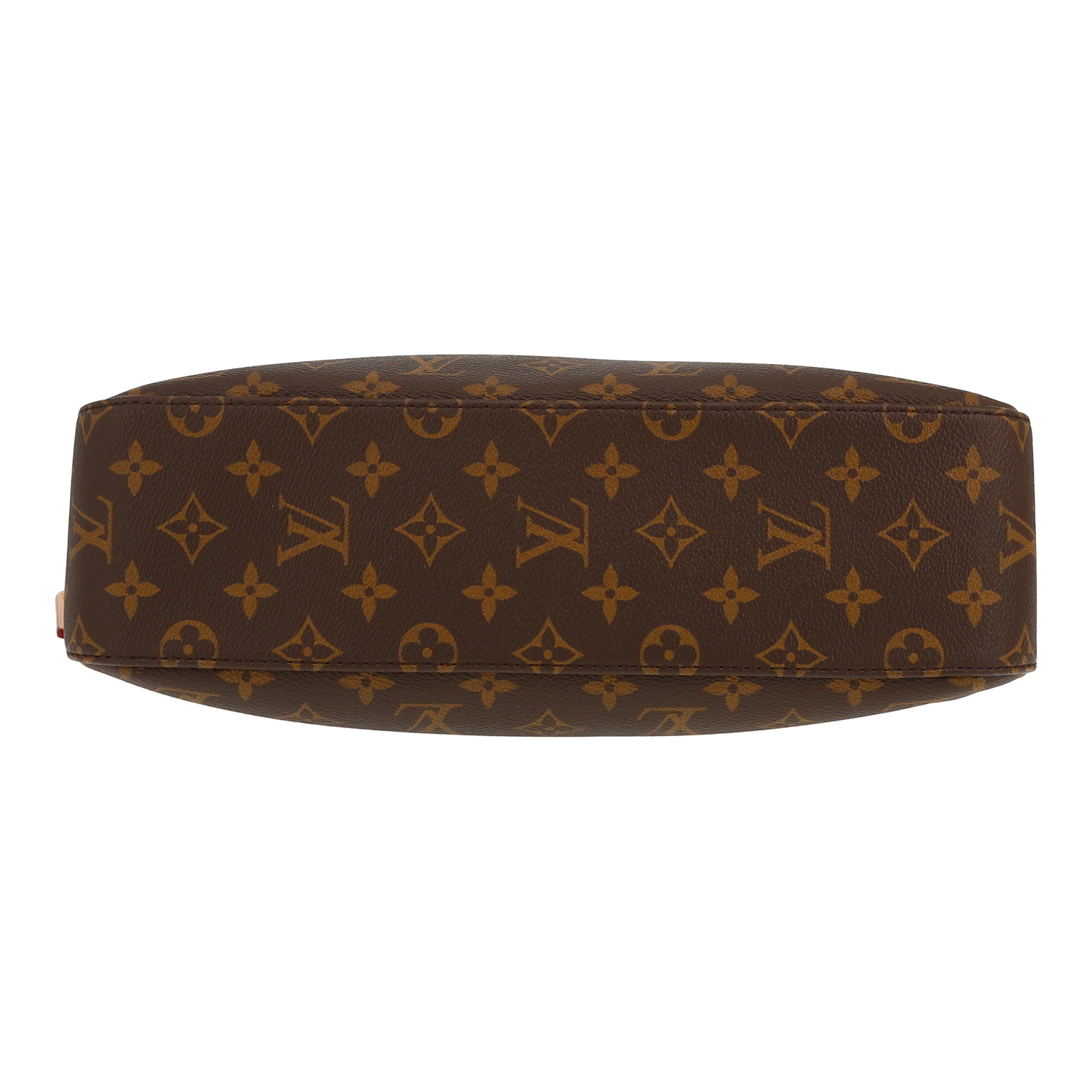 Borsa Louis Vuitton  Slouchy PM in tela monogram marrone e pelle naturale - Detail D1