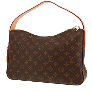 Bolso de mano Louis Vuitton  Slouchy PM en lona Monogram marrón y cuero natural