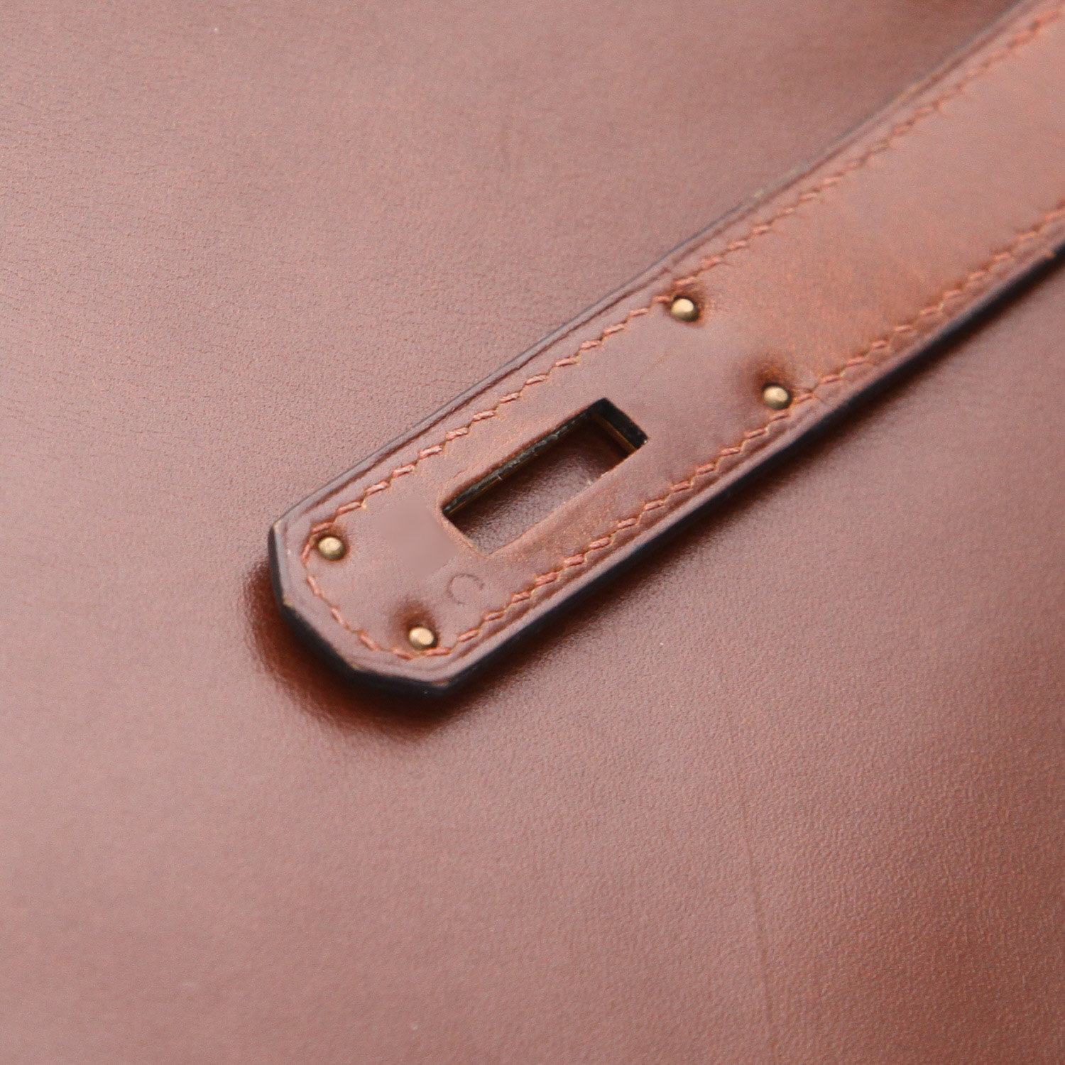 Hermès  Birkin 35 cm handbag  in brown box leather - Detail D4
