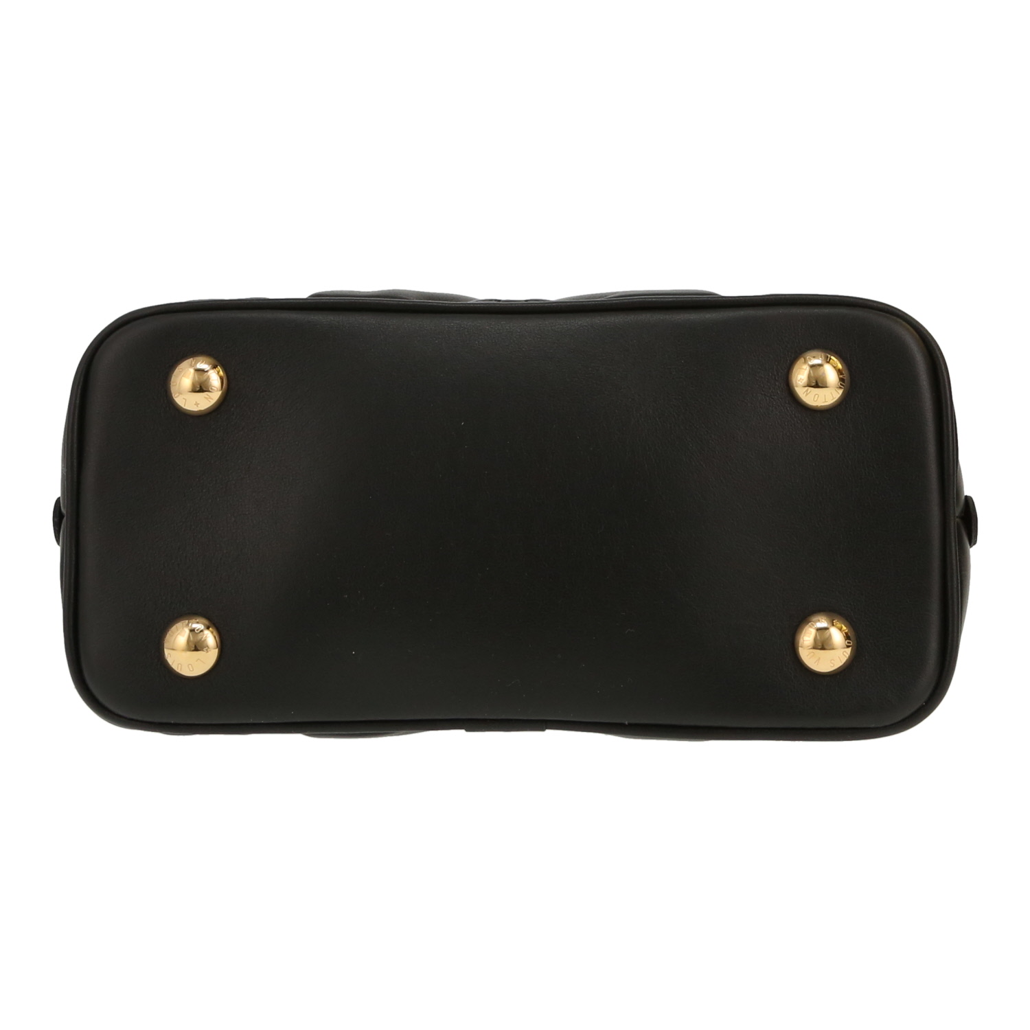 Sac bandoulière Louis Vuitton  Alma BB en cuir monogram noir - Detail D1