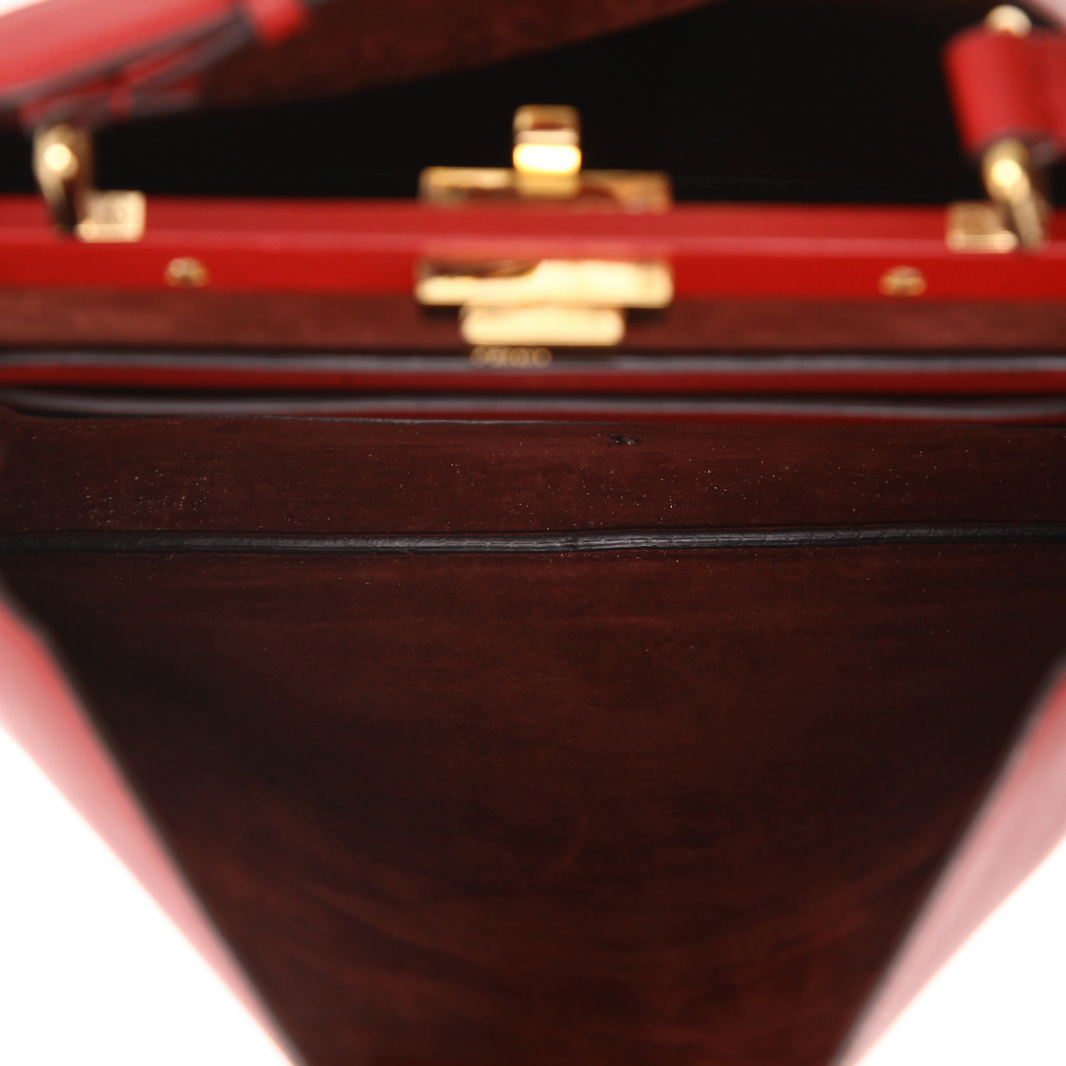 Sac à main Fendi  Peekaboo ISeeU Soft en cuir rouge - Detail D3