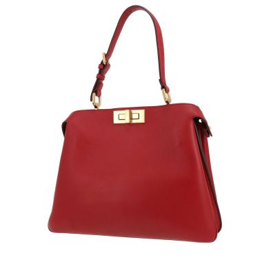 Fendi  Peekaboo ISeeU Soft handbag  in red leather