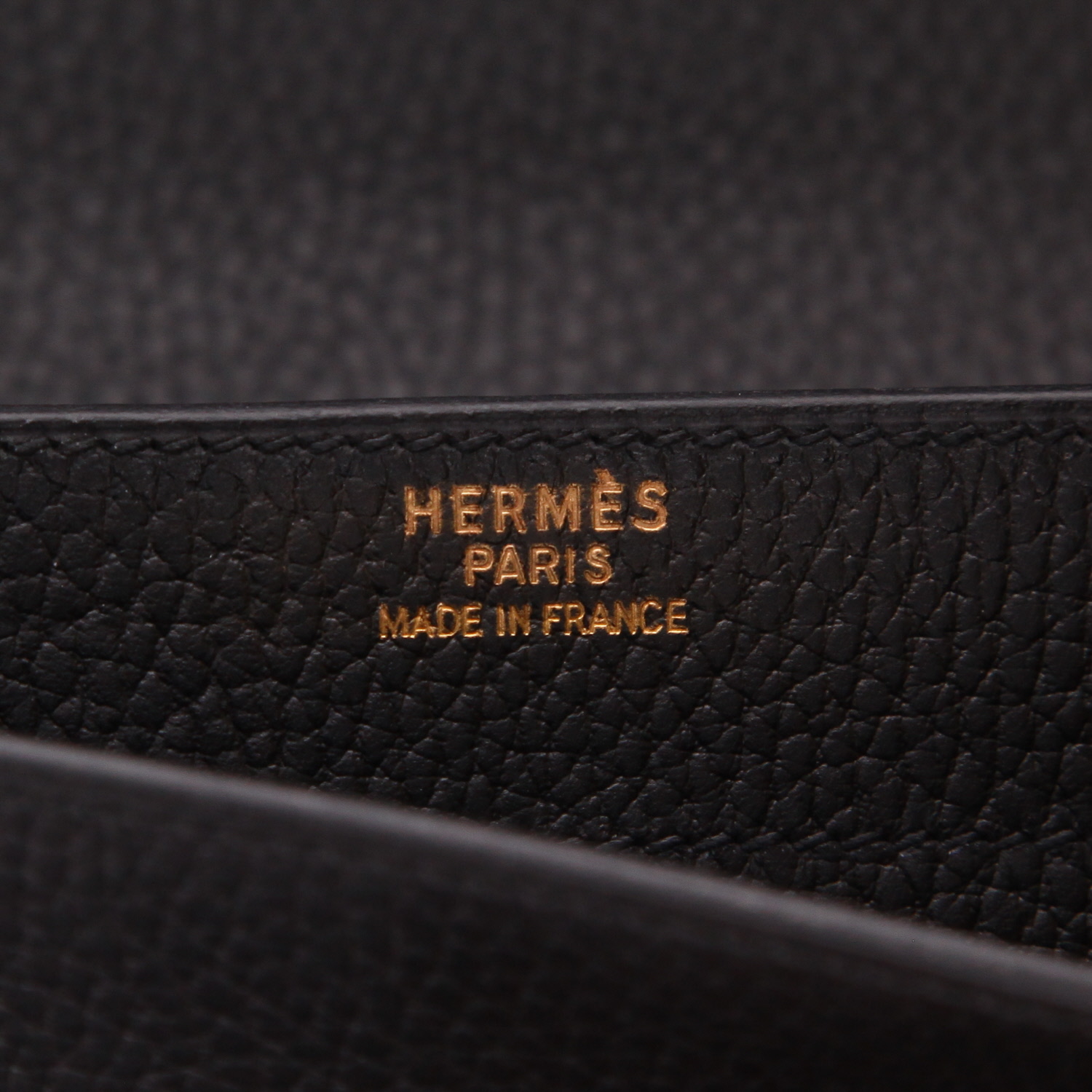 Borsa portadocumenti Hermès  Sac à dépêches in pelle Courchevel nera - Detail D2