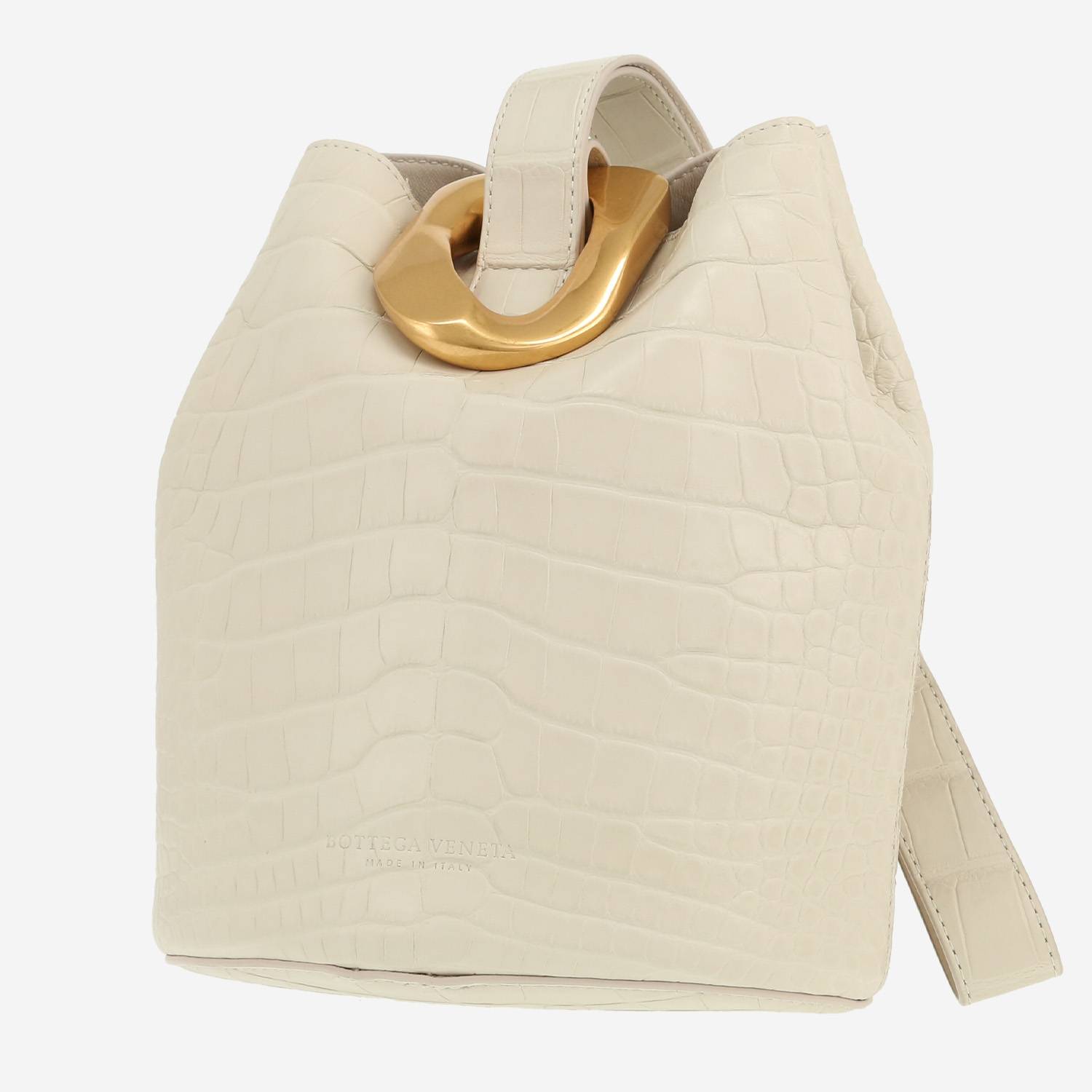 Bottega Veneta  Drop handbag  in white alligator