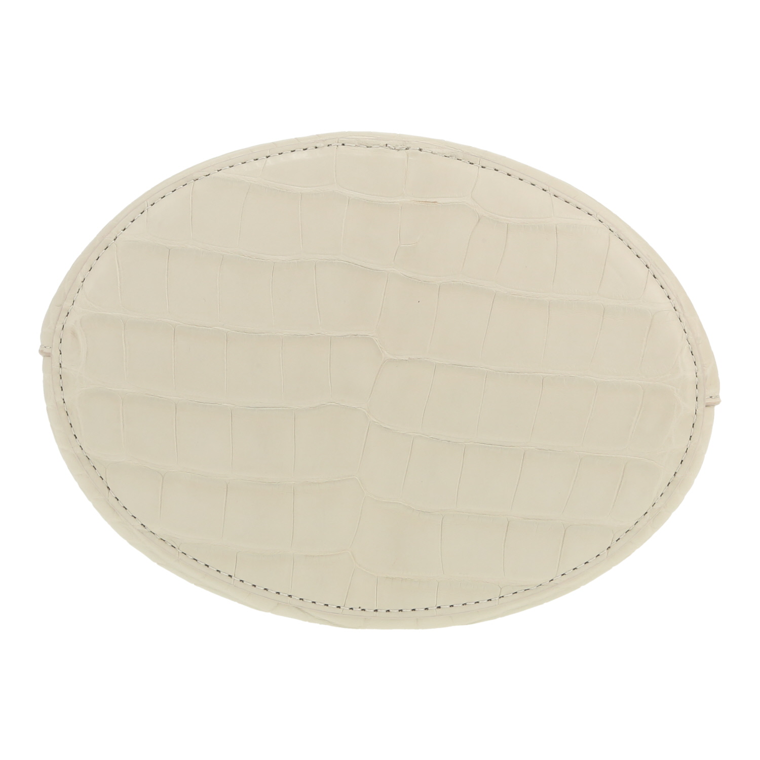 Sac à main Bottega Veneta  Drop en alligator blanc - Detail D1