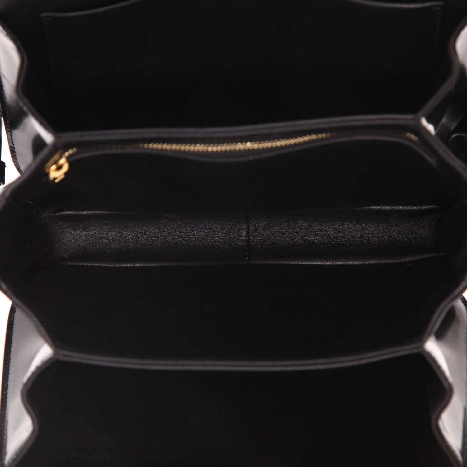 Celine  Triomphe shoulder bag  in black leather - Detail D3