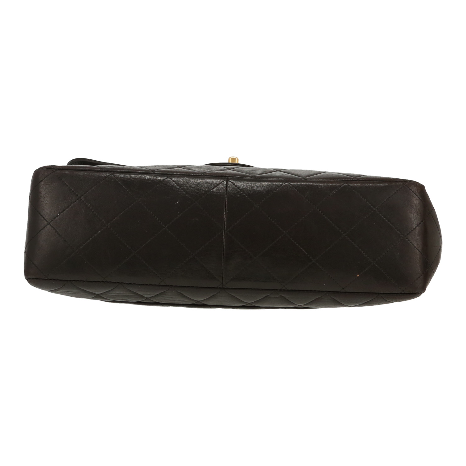 Sac bandoulière Chanel  Timeless Jumbo en cuir matelassé noir - Detail D1