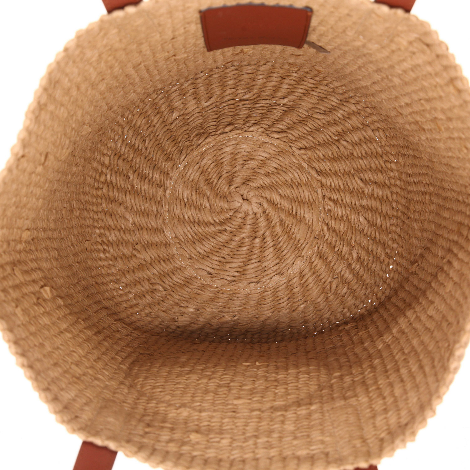 Chloé   shopping bag  in beige piping  and brown leather - Detail D3