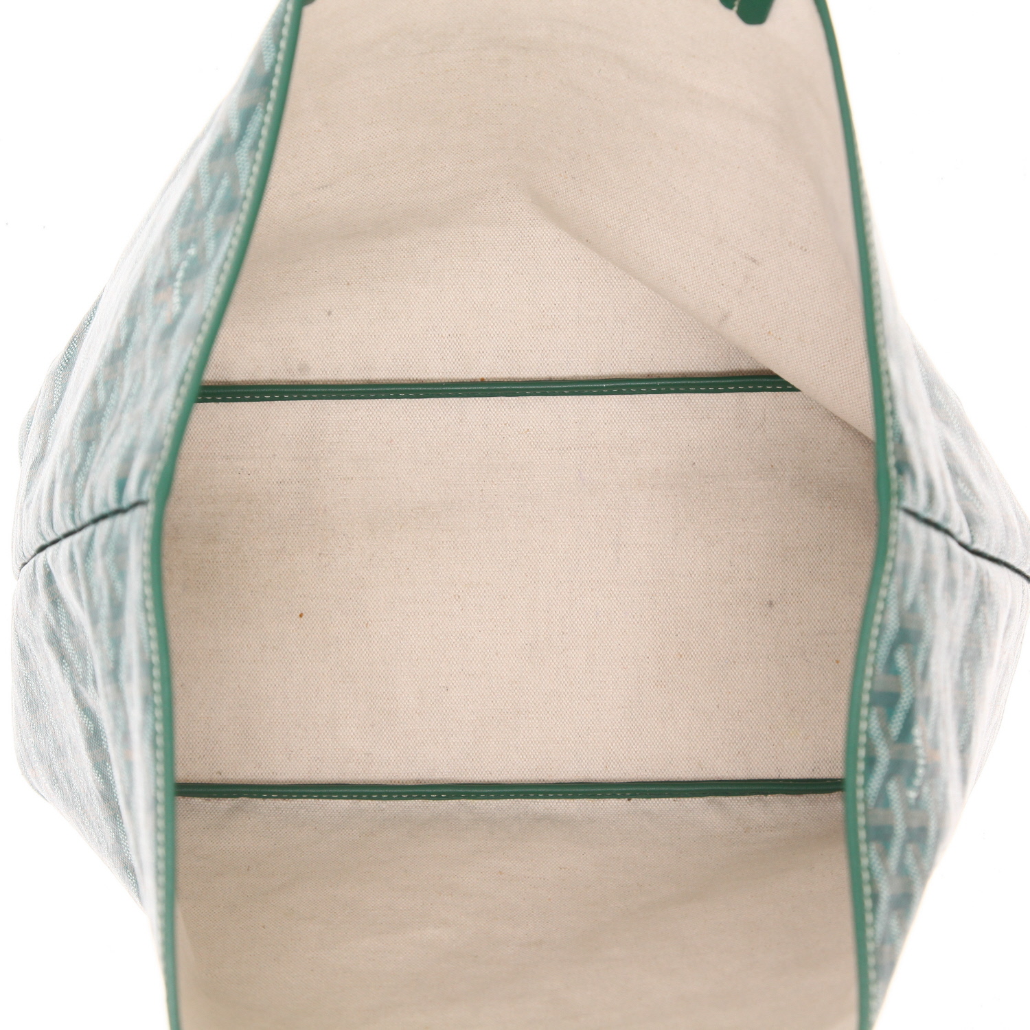 Shopping bag Goyard  Saint-Louis in tela Goyardine verde e pelle verde - Detail D3