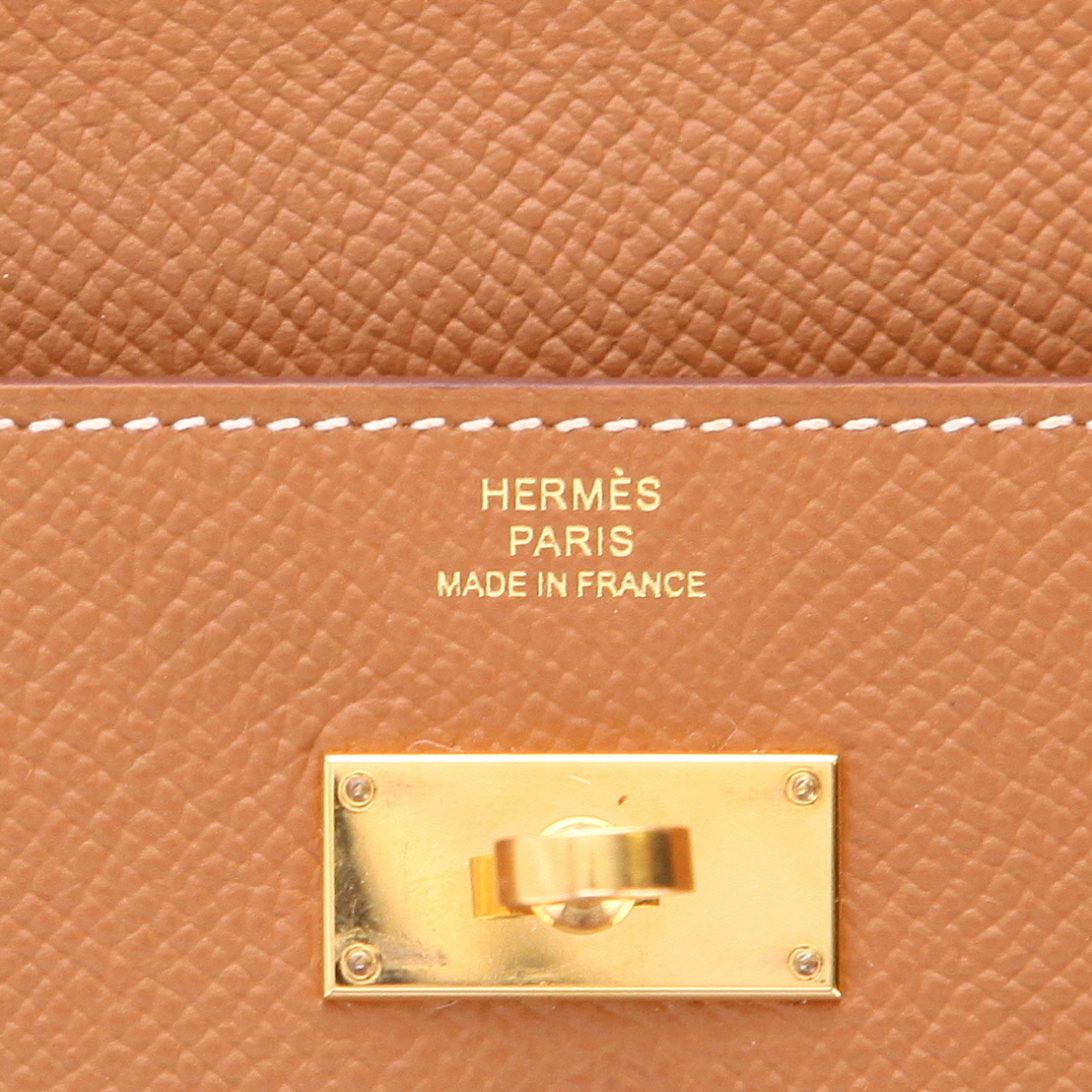 Portefeuille Hermès  Kelly wallet en cuir epsom gold - Detail D2