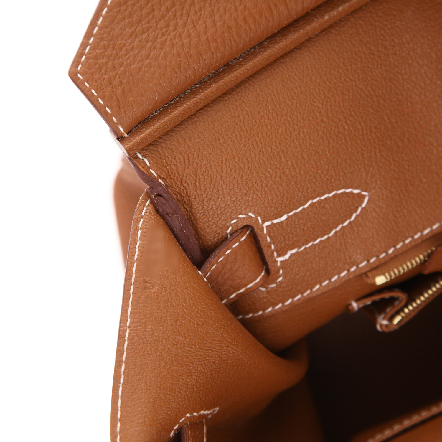 Borsa Hermès  Birkin 30 cm in pelle togo gold - Detail D4