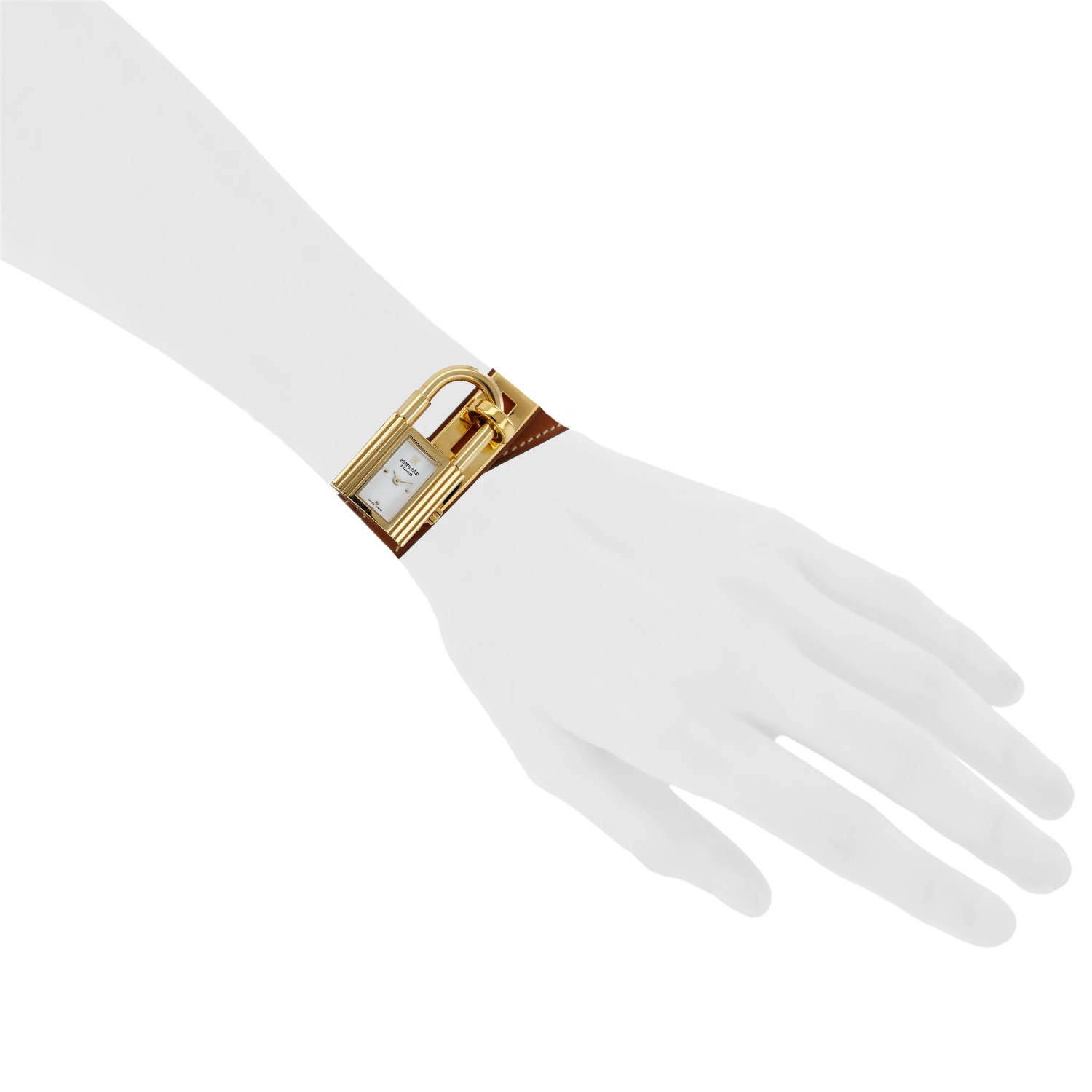 Orologio Hermès Montre Kelly in oro placcato Ref: Hermès - KE1.201a  Circa 2010 - Detail D1