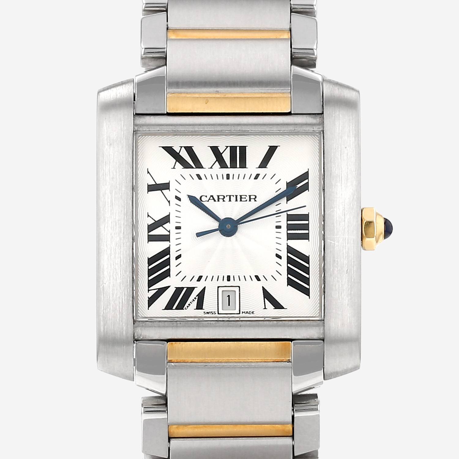 Orologio Cartier Tank Française in oro e acciaio Ref: Cartier - 2302  Circa 2000