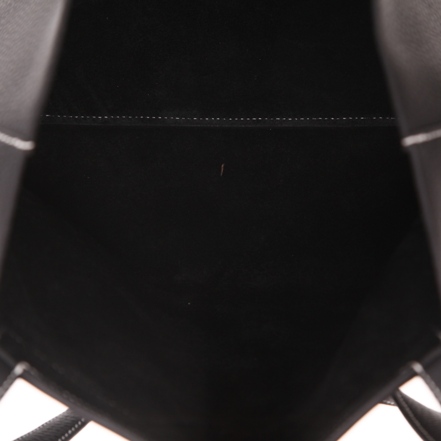 Bolso Cabás Hermès  Cabasellier en cuero taurillon clémence negro - Detail D3