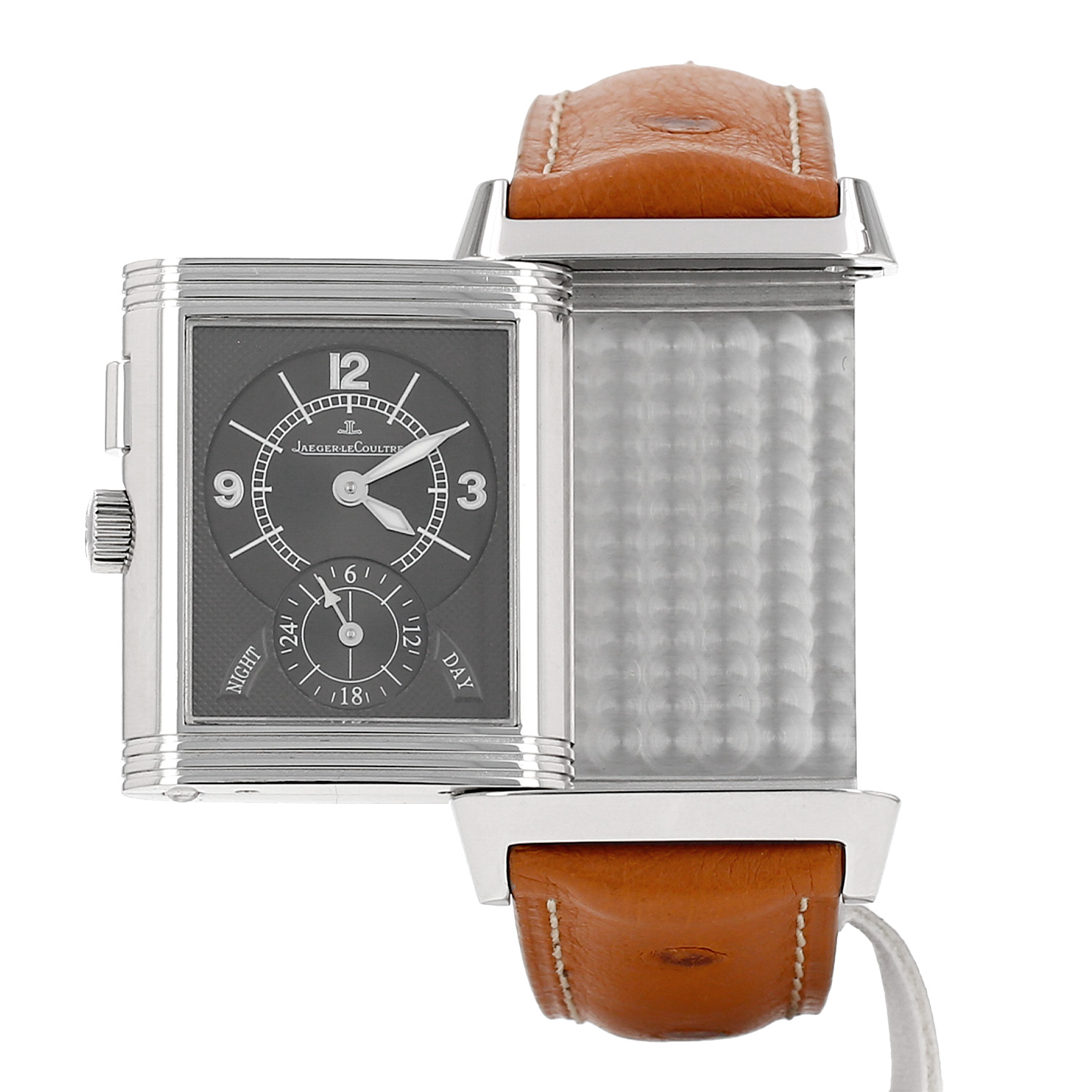 Jaeger-LeCoultre Reverso-Duoface  in stainless steel Ref: Jaeger-LeCoultre - 272.8.54  Circa 2000 - Detail D3
