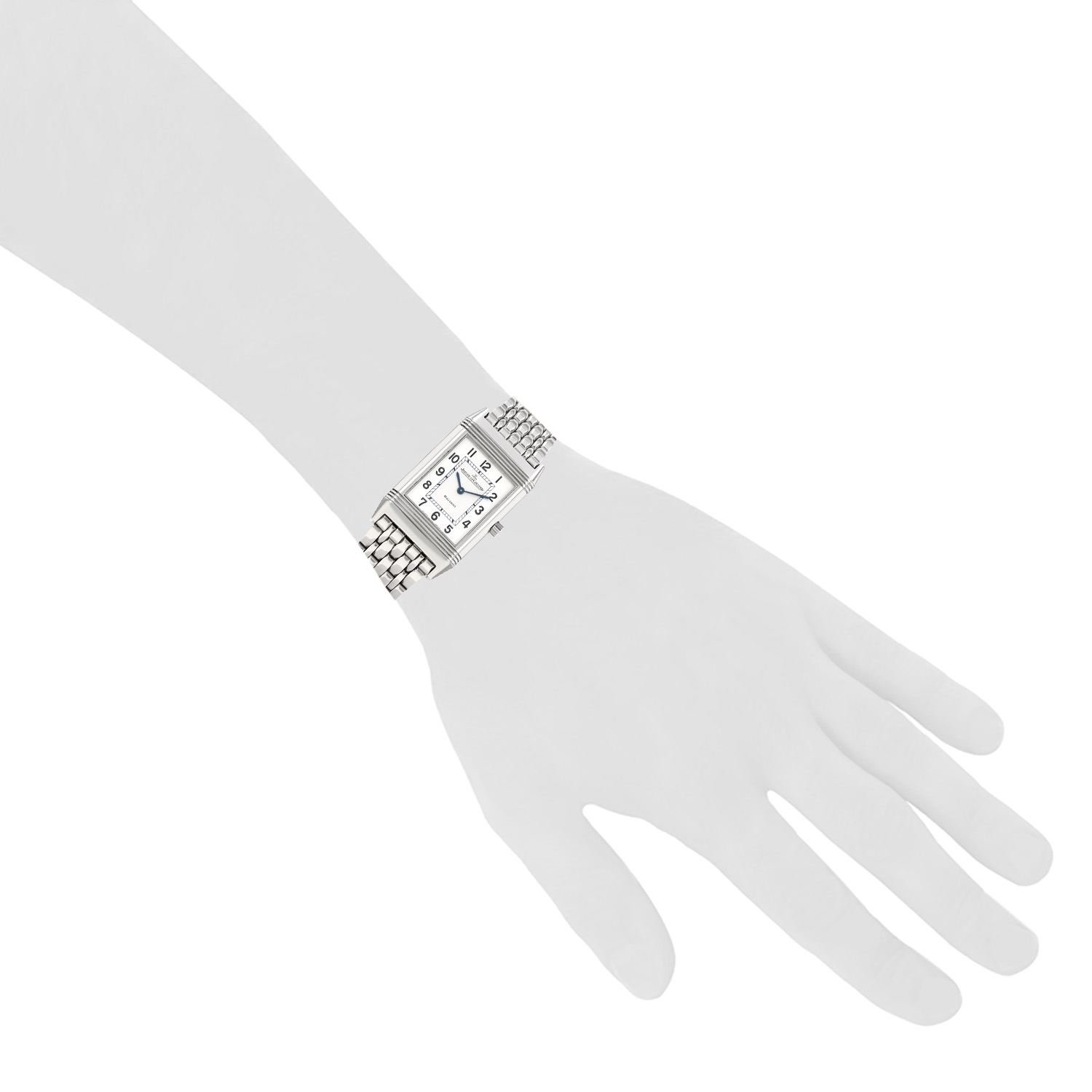 Orologio Jaeger-LeCoultre Reverso-Classic in acciaio Ref: Jaeger-LeCoultre - 252.8.47  Circa 2000 - Detail D1