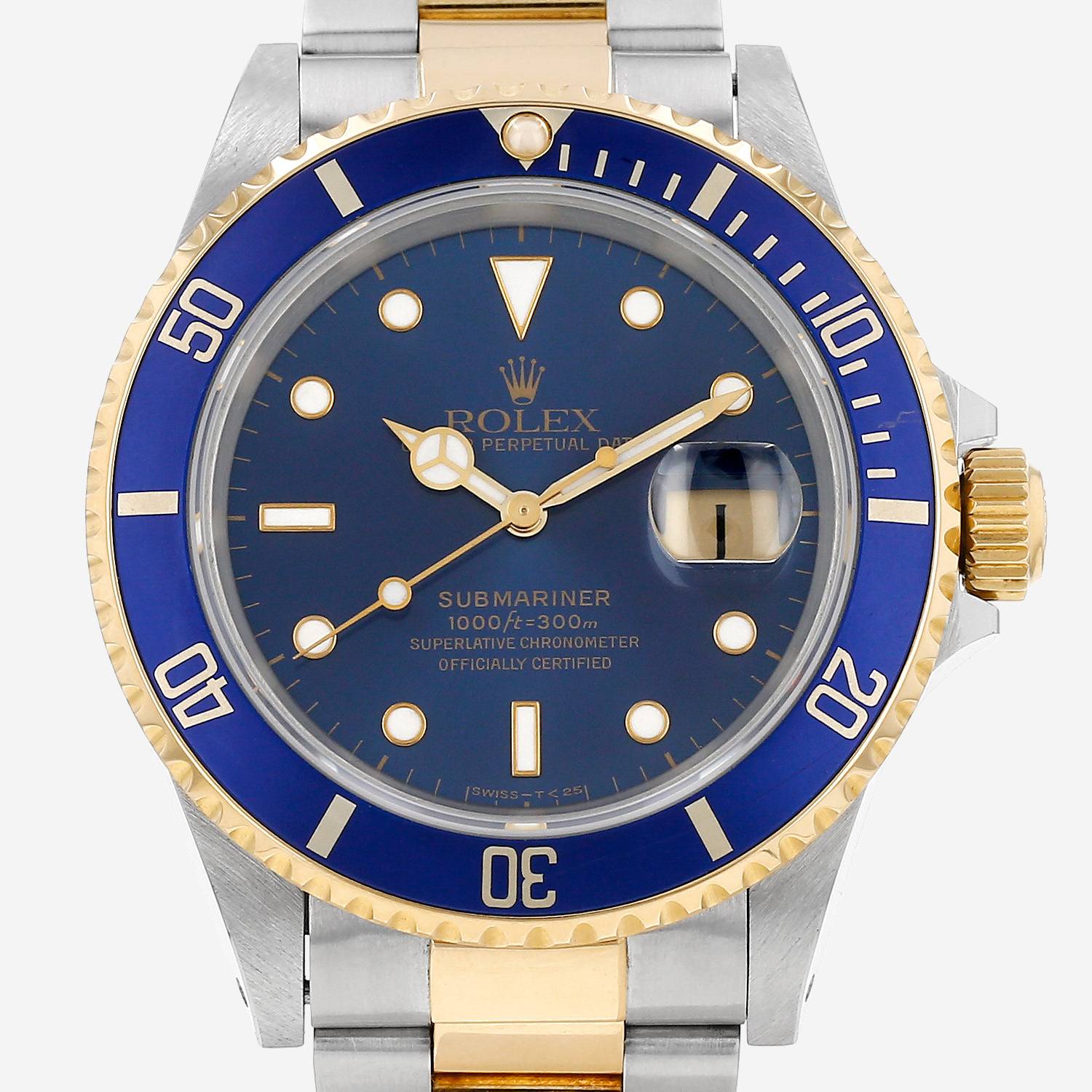 Reloj Rolex Submariner Date de oro y acero Ref: Rolex - 16613  Circa 1995