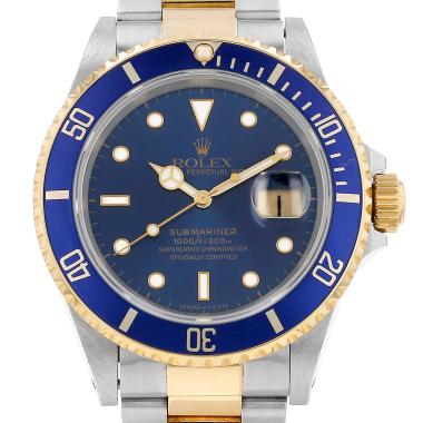 Rolex Submariner Date  in gold and stainless steel Ref: Rolex - 16613  Circa 1995