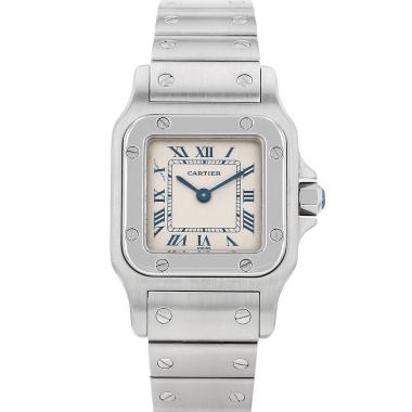 Montre Cartier Santos petit modèle  en acier Ref: Cartier - 1565  Vers 1990