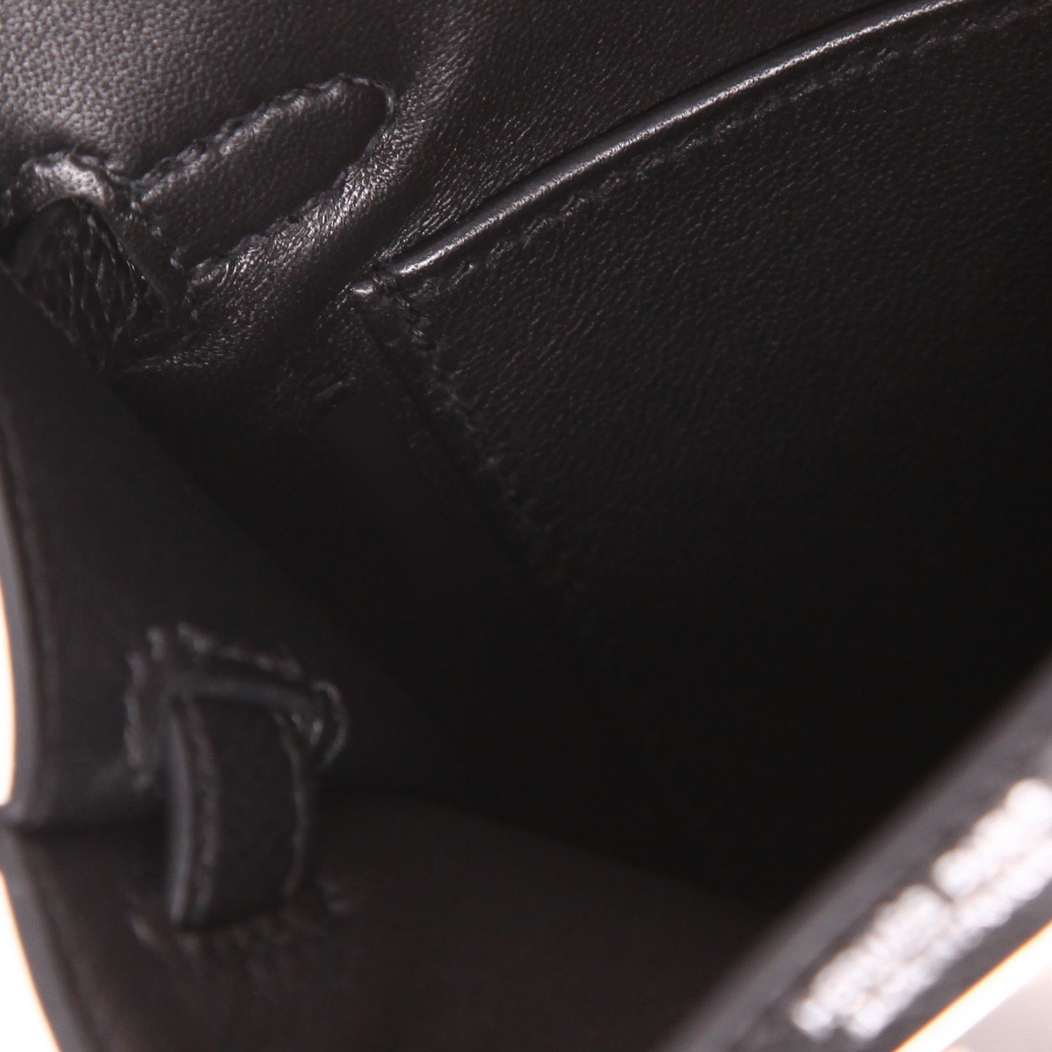 Hermès  Kelly 20 cm shoulder bag  in black epsom leather - Detail D4