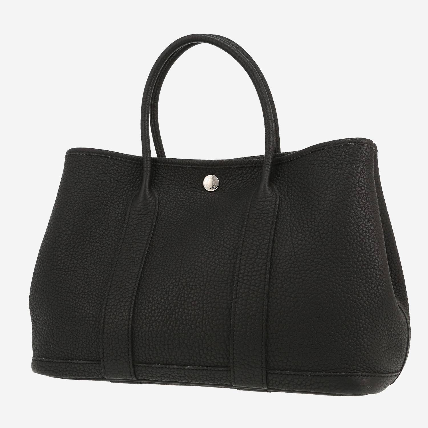 Hermès  Garden Party handbag  in black togo leather