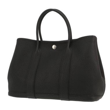 Hermès  Garden Party 30 cm handbag  in black togo leather