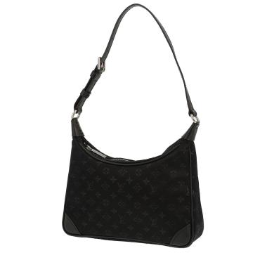 Borsa Louis Vuitton   mini  in raso nero e pelle nera