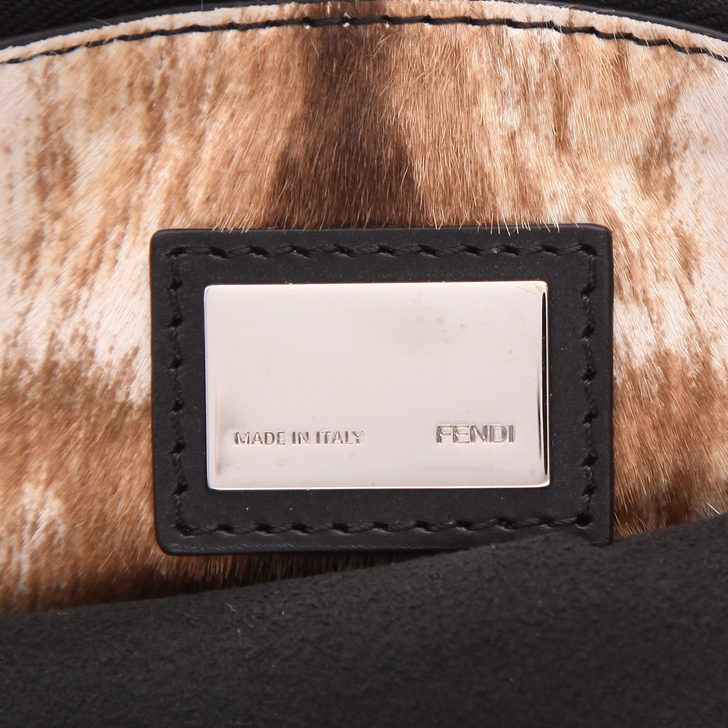 Borsa Fendi  Peekaboo in pelle nera - Detail D2