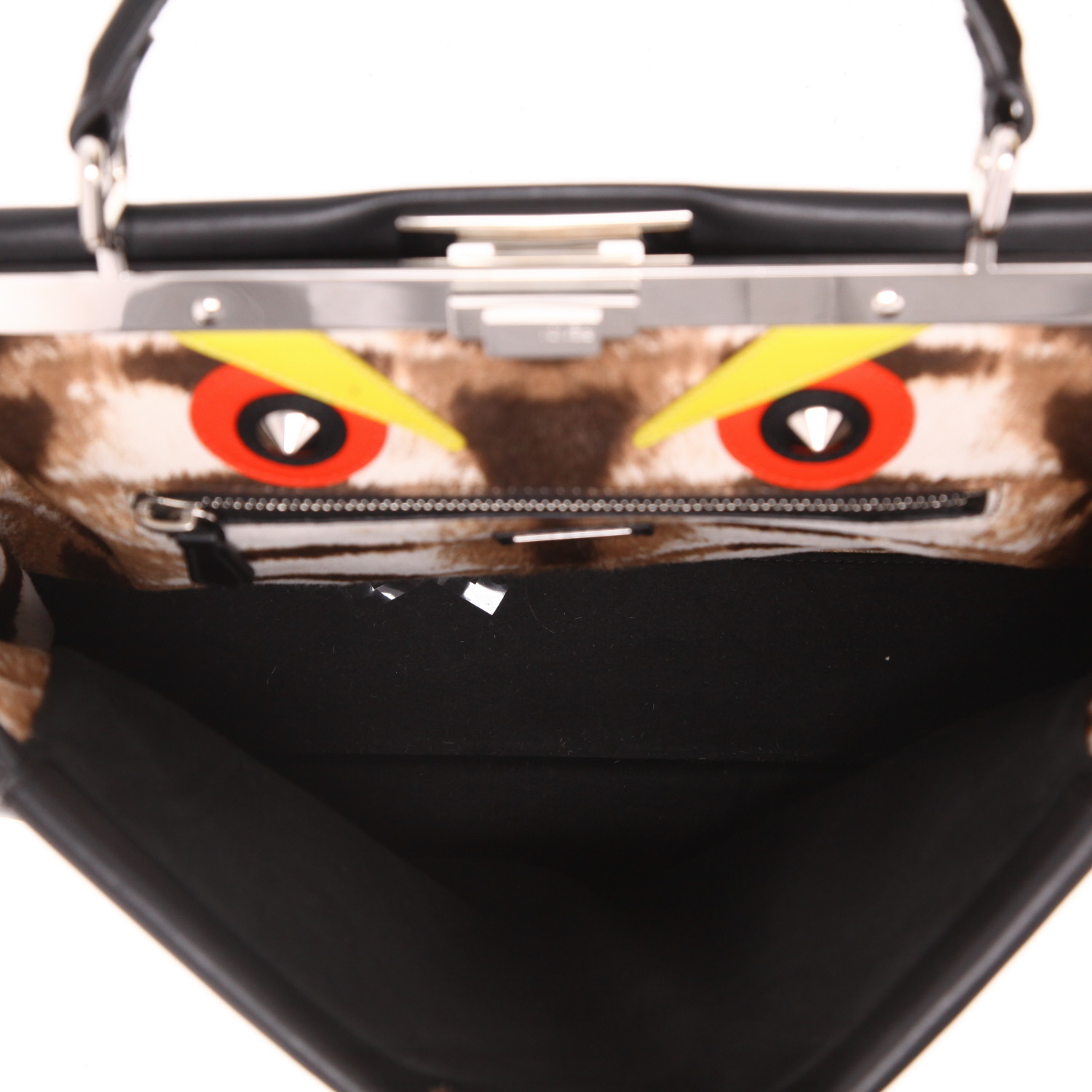 Borsa Fendi  Peekaboo in pelle nera - Detail D3