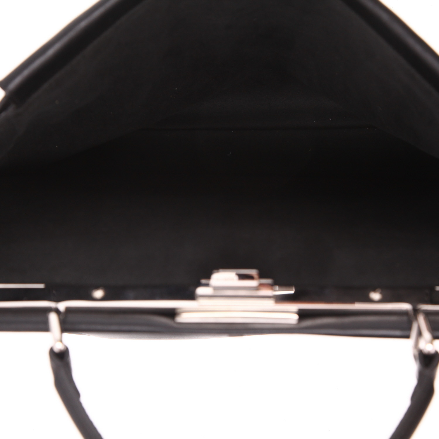 Fendi  Peekaboo handbag  in black leather - Detail D4