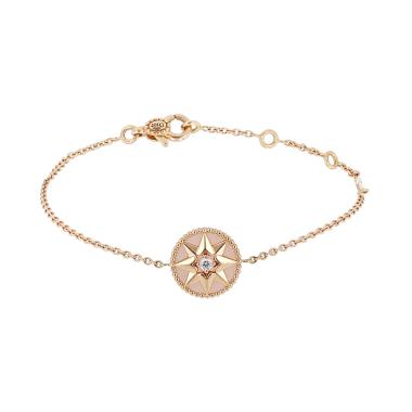 Dior Rose des vents bracelet in pink gold, opal and diamond