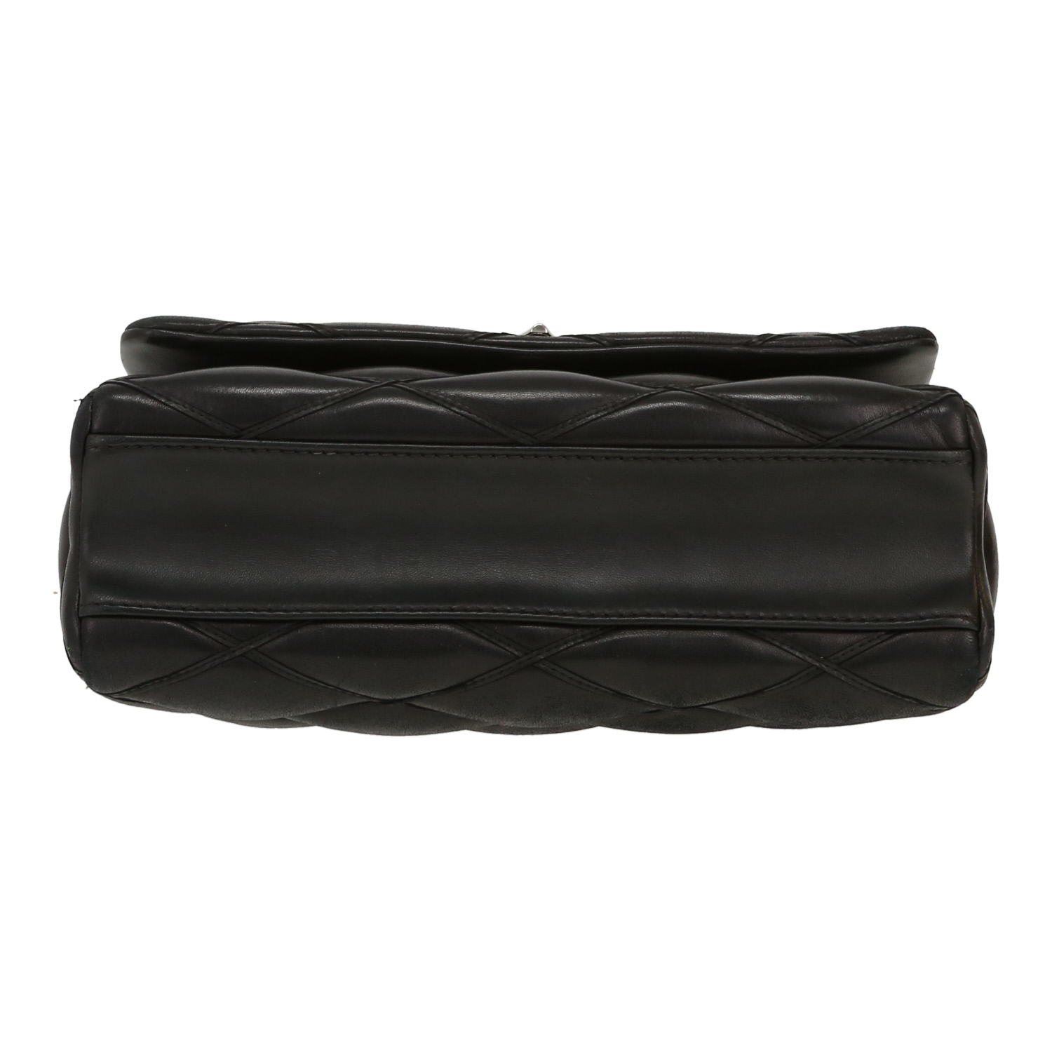 Bolso de mano Louis Vuitton  Malletage en cuero acolchado negro - Detail D1