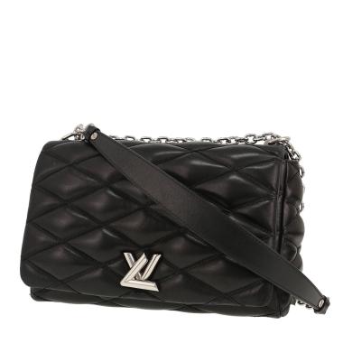 Sac à main Louis Vuitton  Malletage en cuir matelassé noir