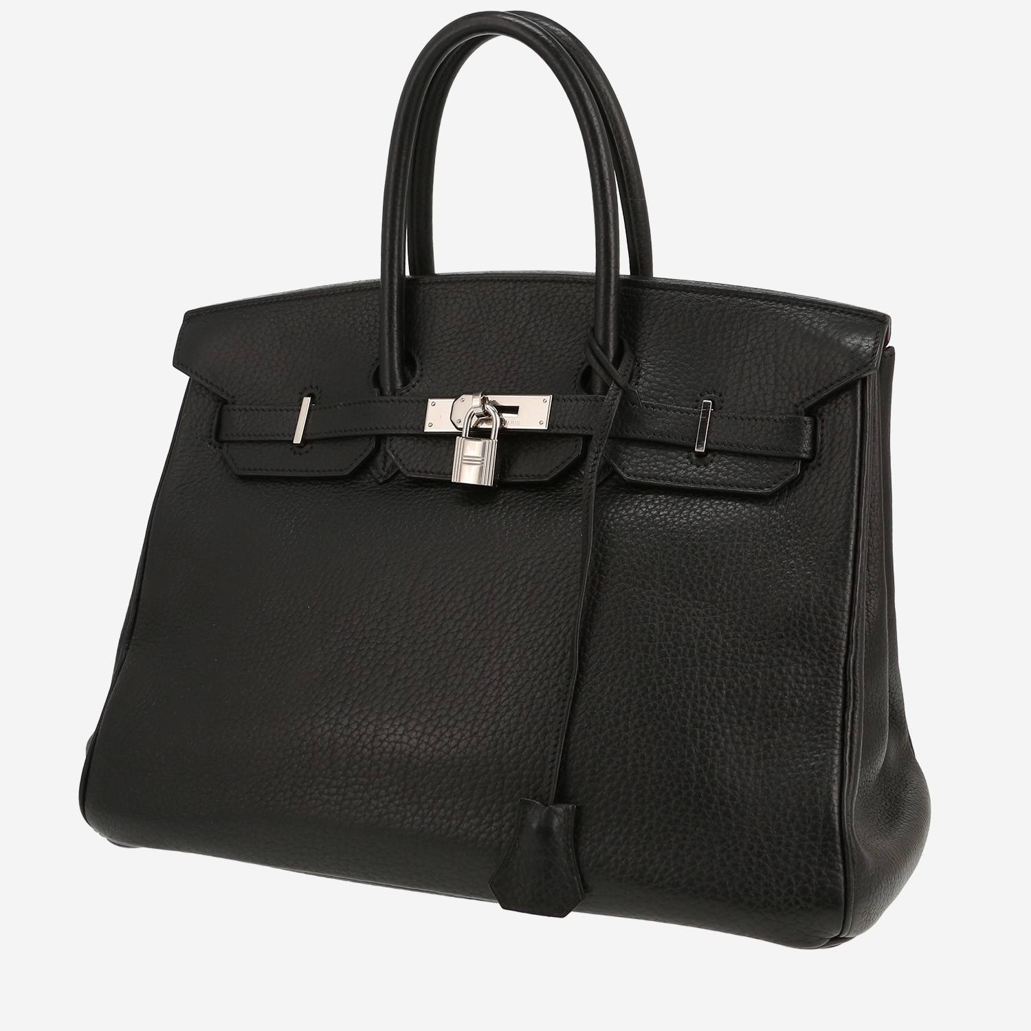 Sac à main Hermès  Birkin 35 cm en cuir togo noir