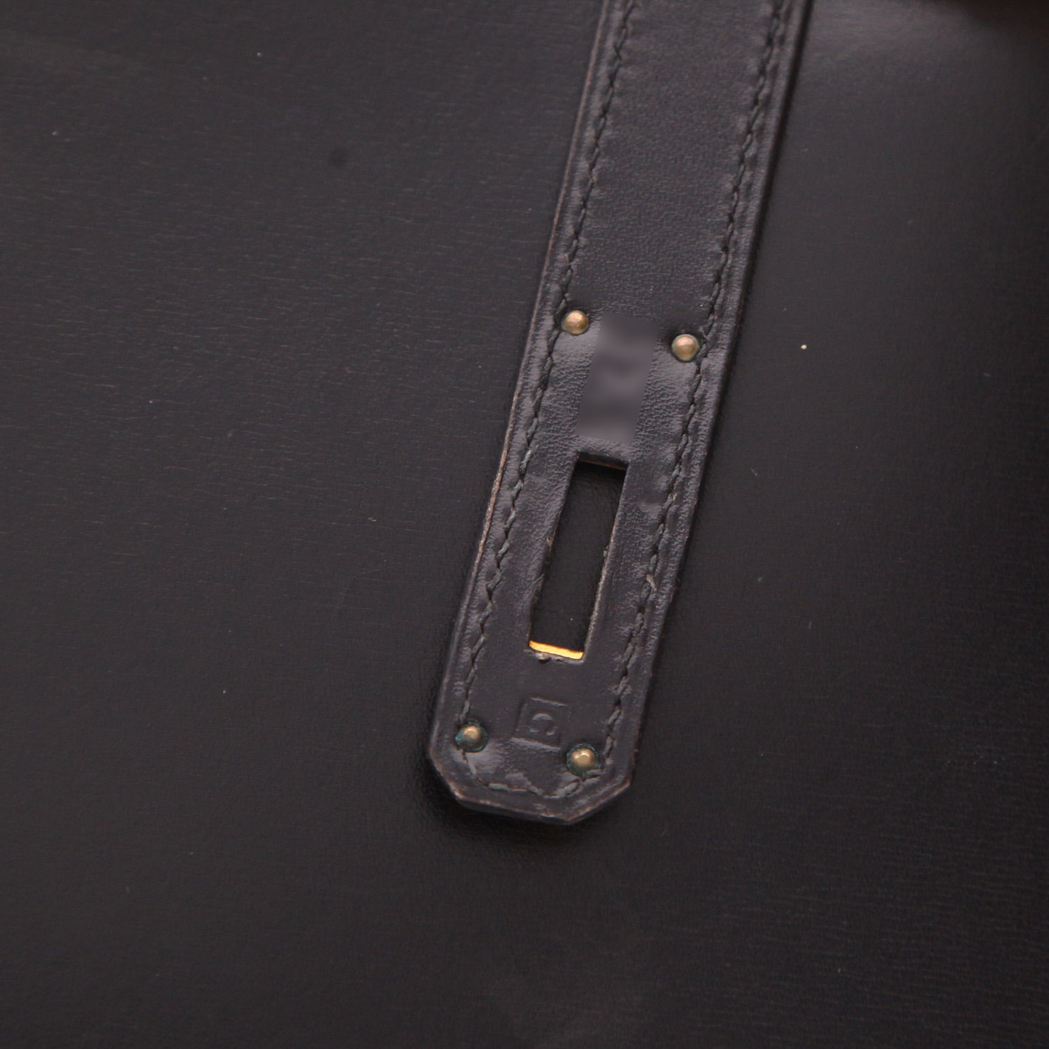 Borsa Hermès  Kelly 32 cm in pelle box nera - Detail D4