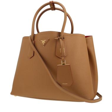 Borsa Prada  Double in pelle saffiano beige