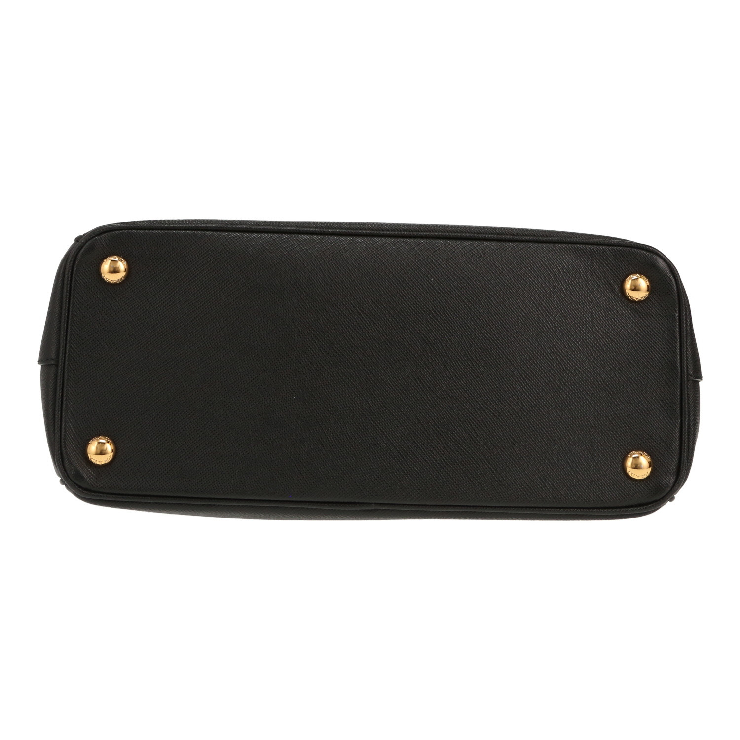 Prada  Galleria handbag  in black leather saffiano - Detail D1