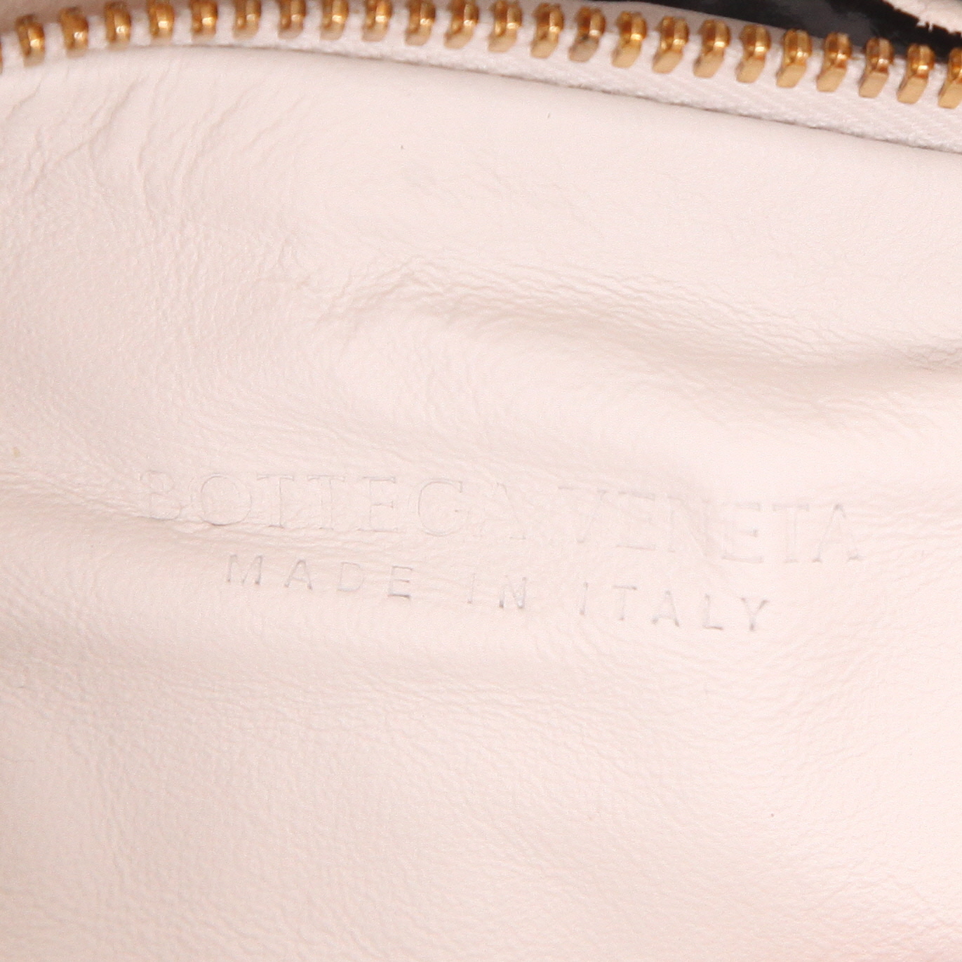 Bolso Bottega Veneta Mini Jodie de piel intrecciato blanca - Detail D2