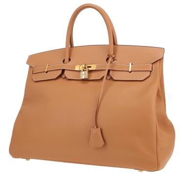 Borsa Hermès  Birkin 40 cm in pelle Courchevel gold