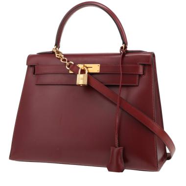 Borsa Hermès  Kelly 28 cm in pelle box rosso H
