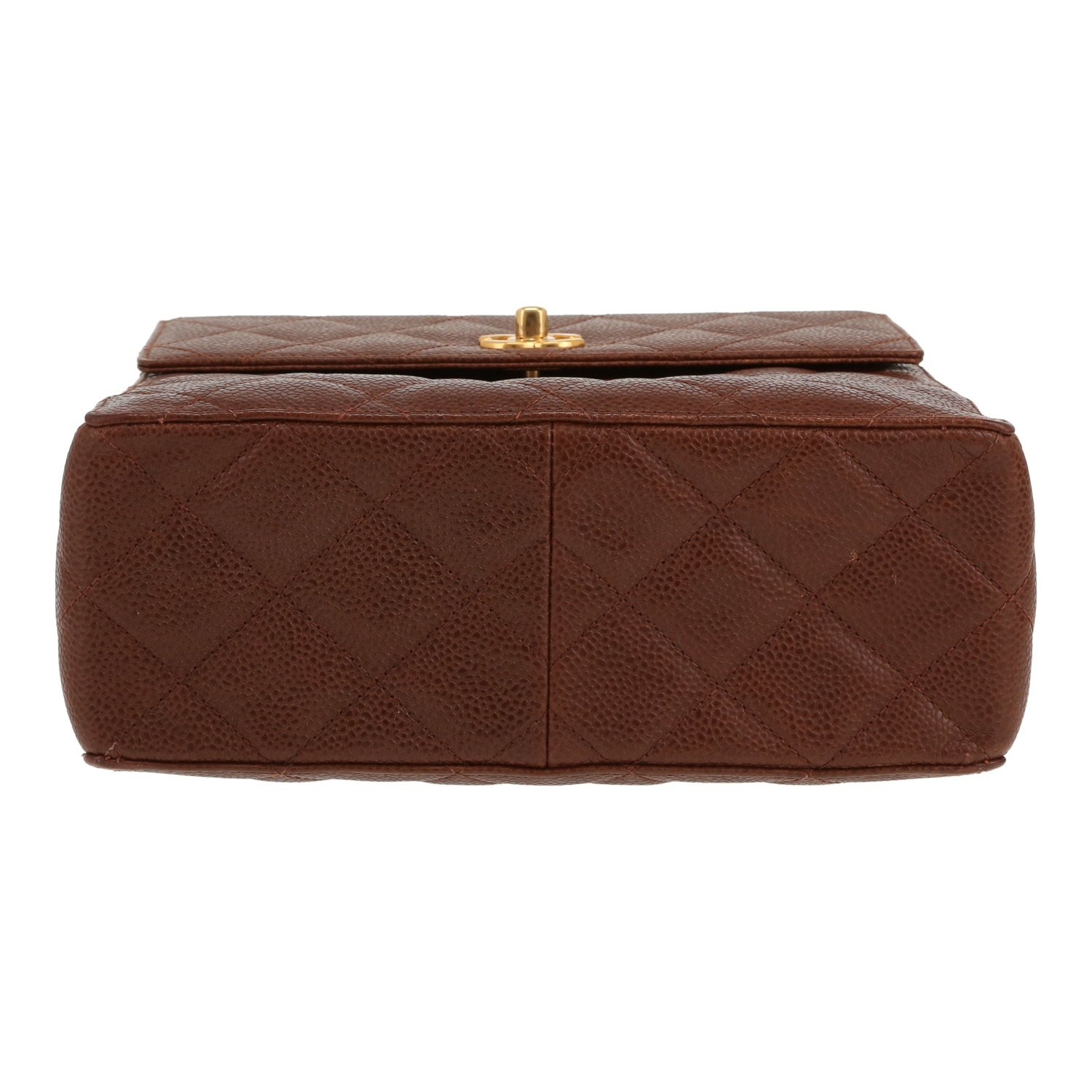 Bolso bandolera de Chanel   de piel granulada marrón - Detail D1